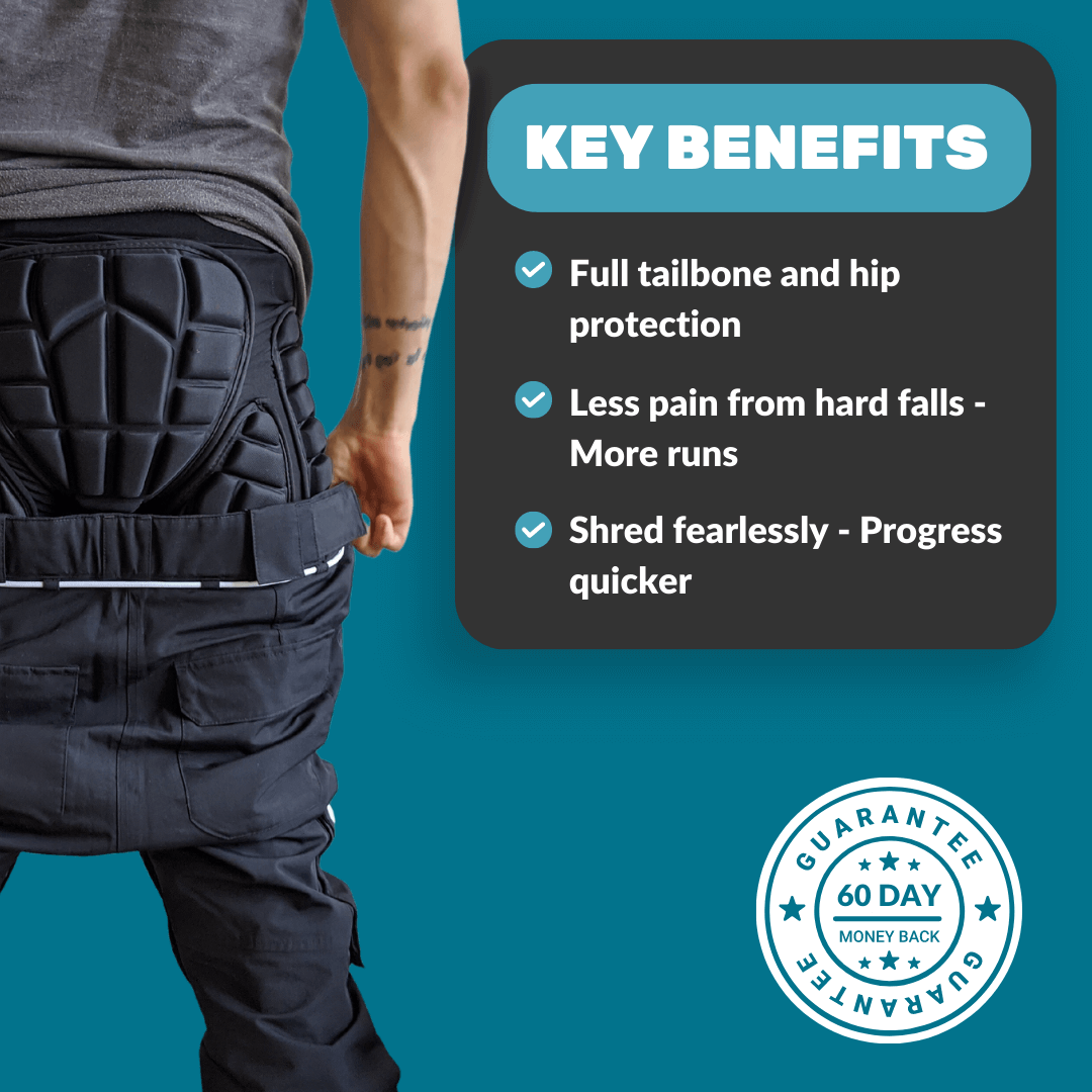 Snowboard Impact Shorts + FREE Elbow or Knee pads